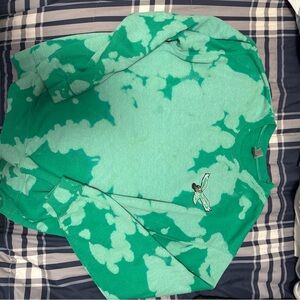 Eagles Green Tie-Dye Sweatshirt with Embroidered Logo